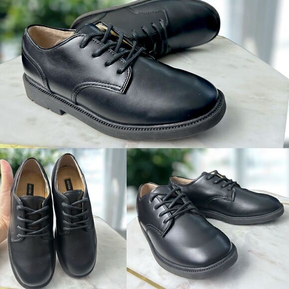 STRIDE RITE LEATHER JAMES Lace Up Oxford Dress Shoes Size 12.5 - Picture 1 of 15
